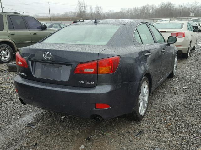 JTHBK262675029621 - 2007 LEXUS IS 250 BLACK photo 4