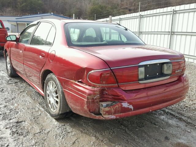 1G4HR54K34U121682 - 2004 BUICK LESABRE LI RED photo 3