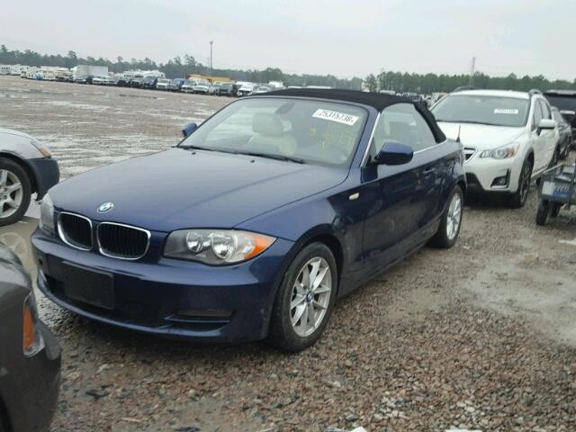 WBAUN1C50BVH82791 - 2011 BMW 128 I BLUE photo 2