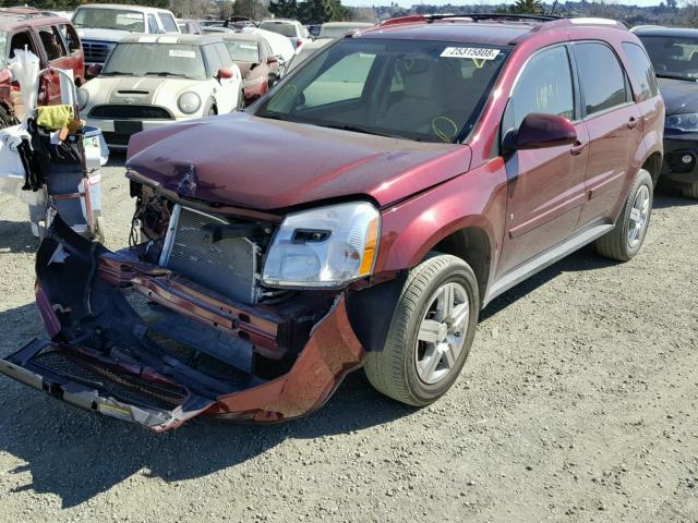 2CNDL33F486006618 - 2008 CHEVROLET EQUINOX LT MAROON photo 2