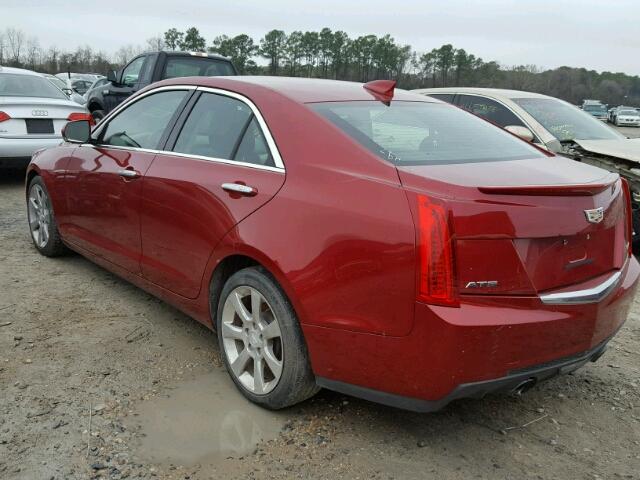 1G6AB5RX4F0102294 - 2015 CADILLAC ATS LUXURY BURGUNDY photo 3