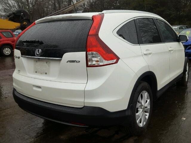 5J6RM4H79EL069399 - 2014 HONDA CR-V EXL WHITE photo 4