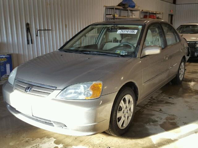 2HGES26733H597016 - 2003 HONDA CIVIC EX თეთრი ფოტო 2