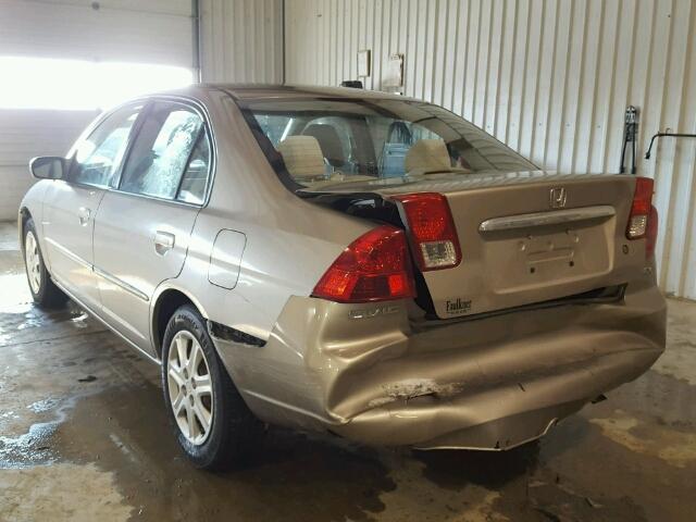 2HGES26733H597016 - 2003 HONDA CIVIC EX WHITE photo 3