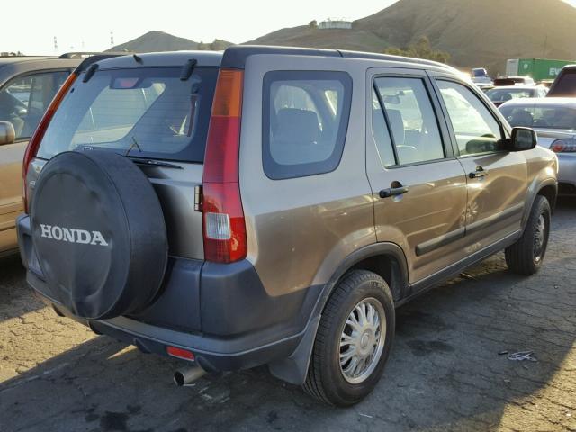 JHLRD68494C008675 - 2004 HONDA CR-V LX GOLD photo 4