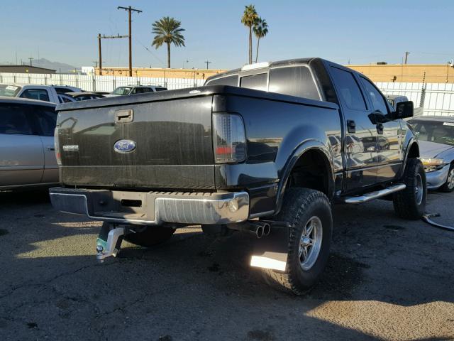 1FTPW14524KC42680 - 2004 FORD F150 SUPER BLACK photo 4