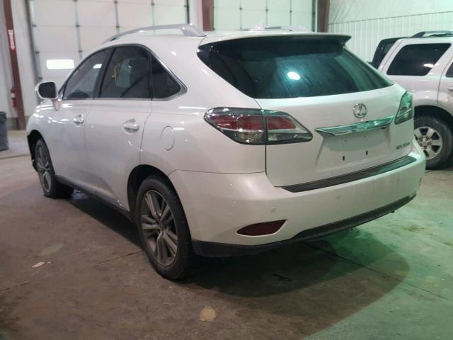 2T2ZK1BA3FC191064 - 2015 LEXUS RX 350 WHITE photo 3