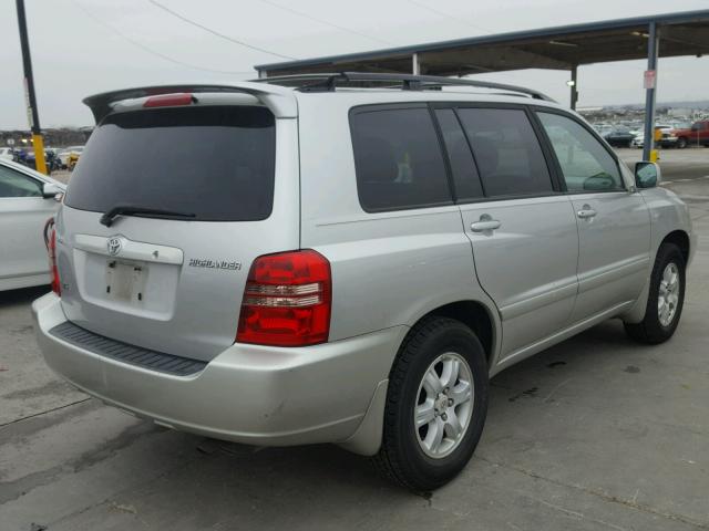 JTEGF21A820029986 - 2002 TOYOTA HIGHLANDER SILVER photo 4