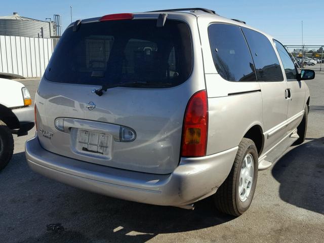 4N2XN11T7YD825923 - 2000 NISSAN QUEST SE GOLD photo 4