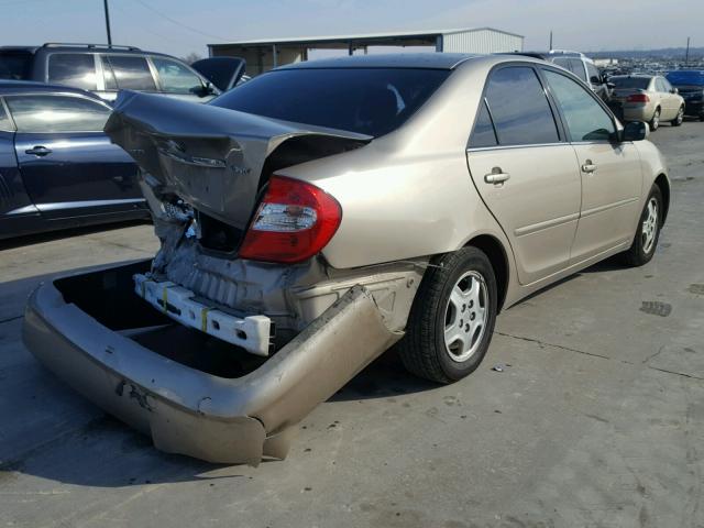 4T1BF32K83U559862 - 2003 TOYOTA CAMRY LE BEIGE photo 4