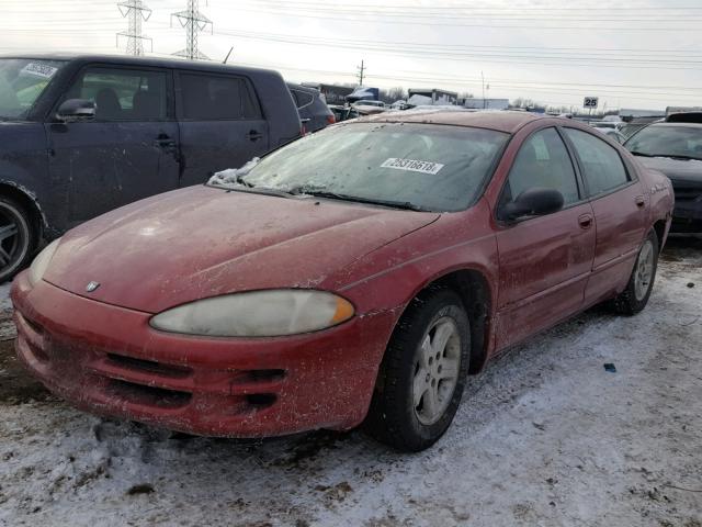 2B3HD46R84H594876 - 2004 DODGE INTREPID S RED photo 2