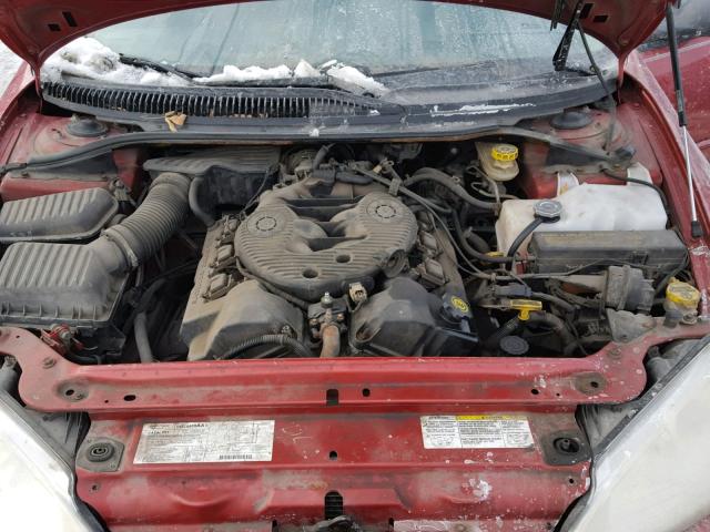 2B3HD46R84H594876 - 2004 DODGE INTREPID S RED photo 7