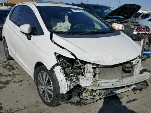 3HGGK5H86FM747058 - 2015 HONDA FIT EX WHITE photo 1