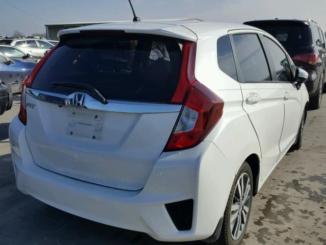 3HGGK5H86FM747058 - 2015 HONDA FIT EX WHITE photo 4