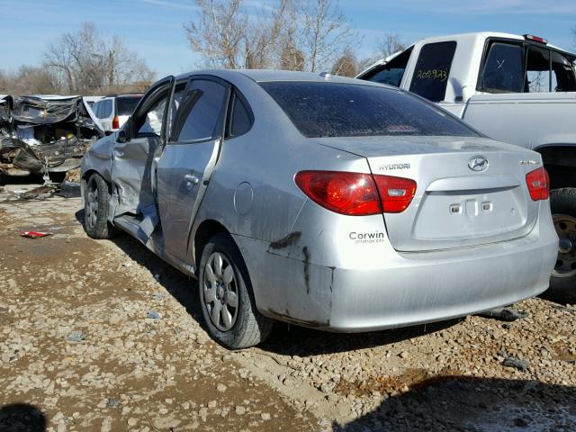 KMHDU46D68U579146 - 2008 HYUNDAI ELANTRA GL SILVER photo 3