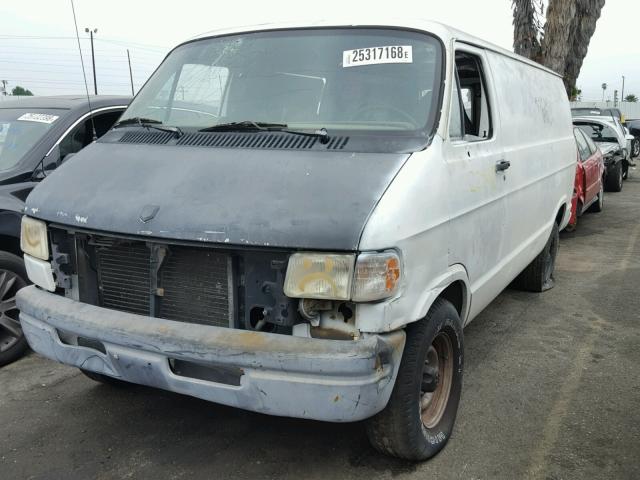 2B7HB21YXVK556416 - 1997 DODGE RAM VAN B2 WHITE photo 2