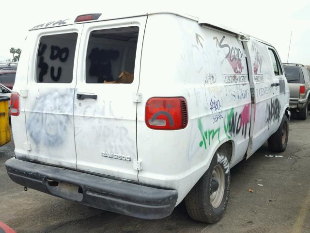 2B7HB21YXVK556416 - 1997 DODGE RAM VAN B2 WHITE photo 4