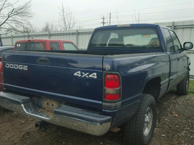 3B7HF13Y91G782434 - 2001 DODGE RAM 1500 BLUE photo 4