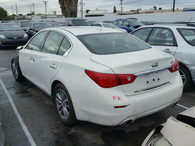 JN1BV7AP5FM339792 - 2015 INFINITI Q50 BASE Blanco foto 3