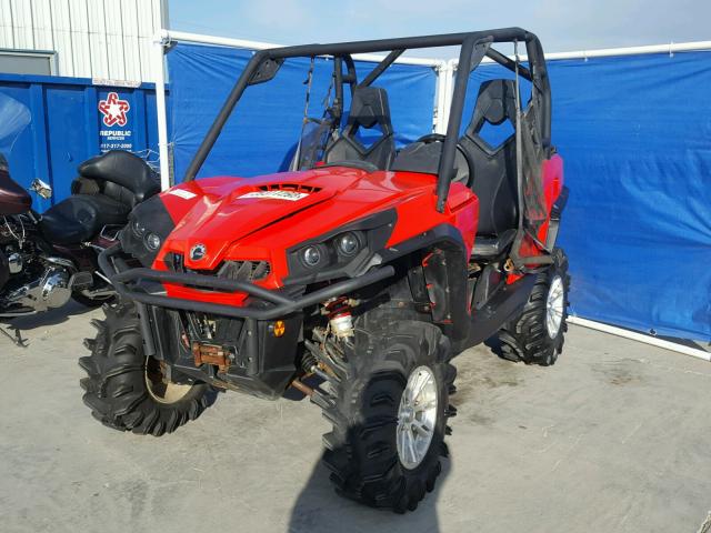 3JBKKHP10DJ000183 - 2013 CAN-AM COMMANDER RED photo 2
