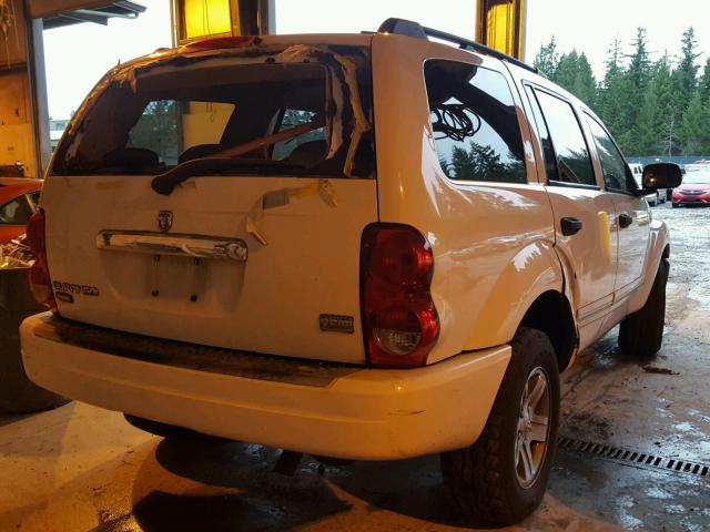 1D8HB58D94F220114 - 2004 DODGE DURANGO LI WHITE photo 4