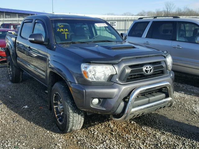 5TFLU4EN8EX107468 - 2014 TOYOTA TACOMA DOU GRAY photo 1