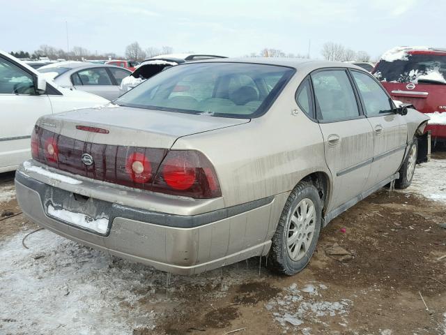 2G1WF52E939383096 - 2003 CHEVROLET IMPALA TAN photo 4