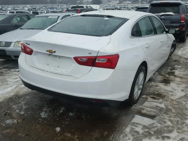 1G1ZE5ST1GF302717 - 2016 CHEVROLET MALIBU LT WHITE photo 4