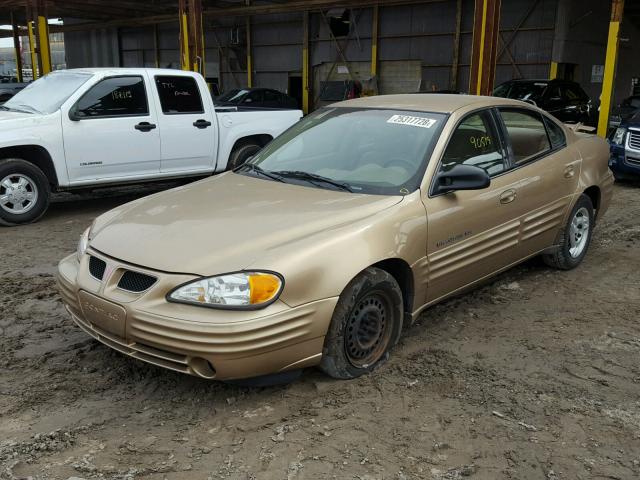 1G2NE52T6XC505131 - 1999 PONTIAC GRAND AM S ოქროსფერი ფოტო 2