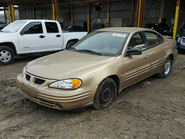 1G2NE52T6XC505131 - 1999 PONTIAC GRAND AM S GOLD photo 2