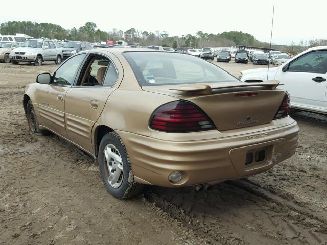 1G2NE52T6XC505131 - 1999 PONTIAC GRAND AM S ოქროსფერი ფოტო 3