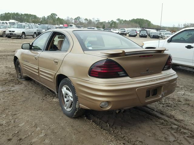 1G2NE52T6XC505131 - 1999 PONTIAC GRAND AM S GOLD photo 3