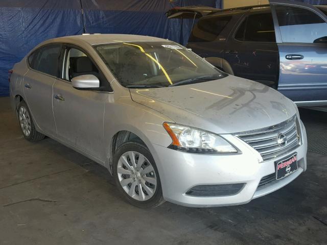 3N1AB7AP7DL773045 - 2013 NISSAN SENTRA S SILVER photo 1