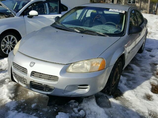 1B3EJ46X41N542593 - 2001 DODGE STRATUS SE GRAY photo 2