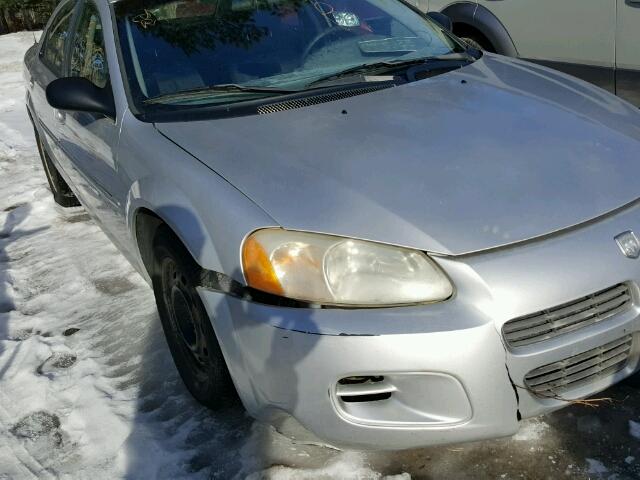 1B3EJ46X41N542593 - 2001 DODGE STRATUS SE GRAY photo 9