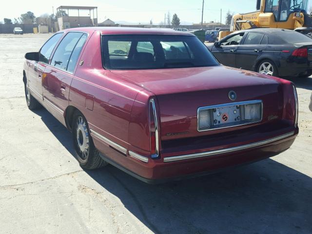 1G6KD54Y9WU771748 - 1998 CADILLAC DEVILLE BURGUNDY photo 3