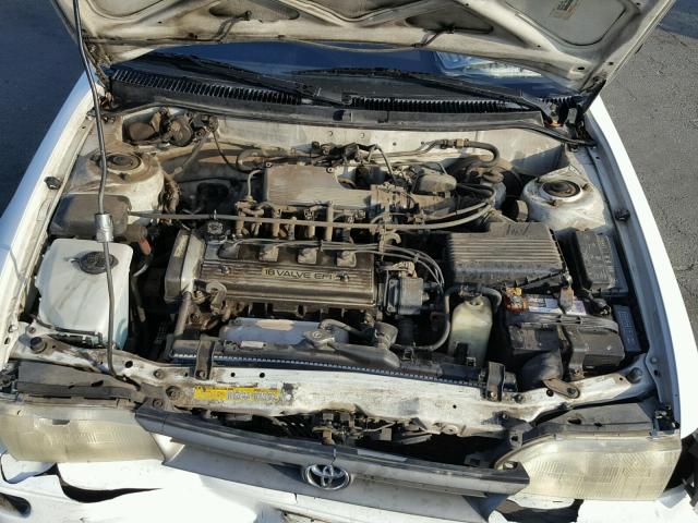 JT2AE09W0P0012861 - 1993 TOYOTA COROLLA BA WHITE photo 7