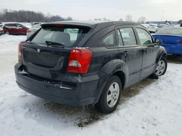 1B3HB28B27D217875 - 2007 DODGE CALIBER BLACK photo 4