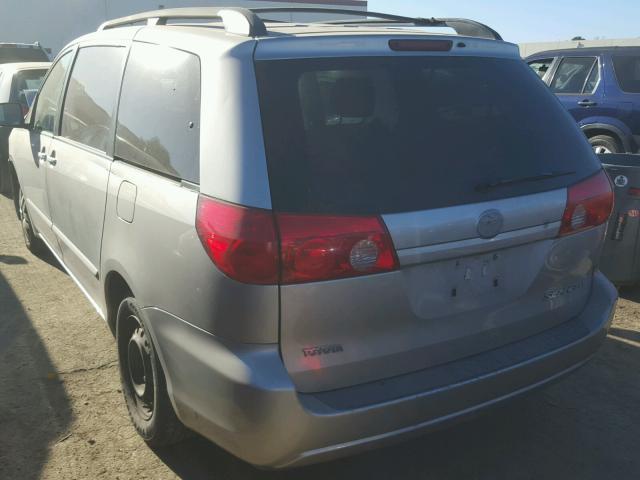 5TDZK23C47S030595 - 2007 TOYOTA SIENNA CE SILVER photo 3