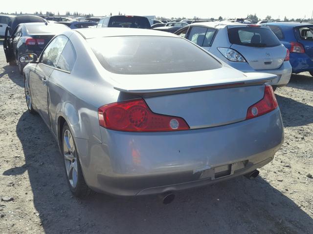 JNKCV54E03M220431 - 2003 INFINITI G35 GRAY photo 3