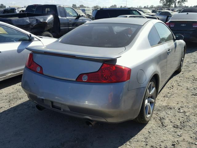 JNKCV54E03M220431 - 2003 INFINITI G35 GRAY photo 4