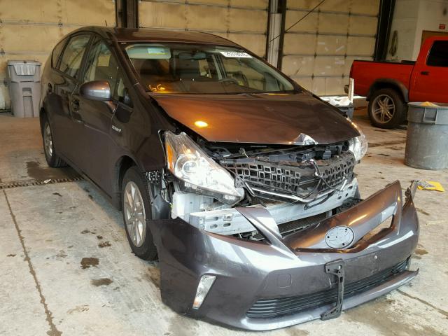 JTDZN3EU5E3300337 - 2014 TOYOTA PRIUS V GRAY photo 1