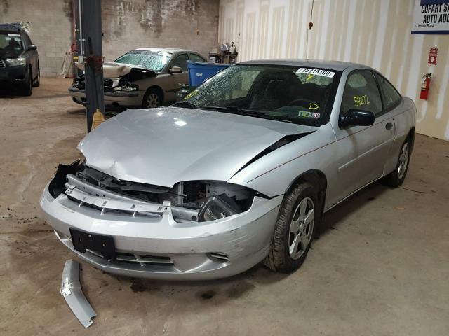 1G1JF12F357185825 - 2005 CHEVROLET CAVALIER L SILVER photo 2