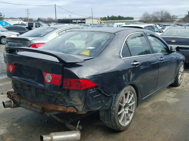 JH4CL95874C007571 - 2004 ACURA TSX BLACK photo 4