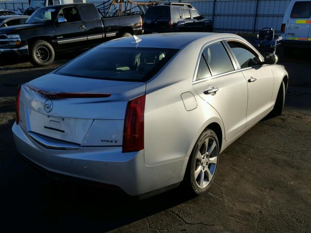 1G6AB5RX1E0159132 - 2014 CADILLAC ATS LUXURY SILVER photo 4