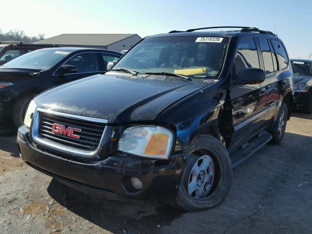 1GKDT13S022135728 - 2002 GMC ENVOY BLACK photo 2