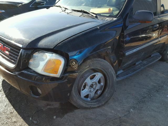 1GKDT13S022135728 - 2002 GMC ENVOY BLACK photo 9