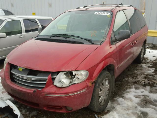 2A8GP64L76R615797 - 2006 CHRYSLER TOWN & COU RED photo 2