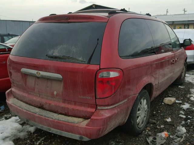 2A8GP64L76R615797 - 2006 CHRYSLER TOWN & COU RED photo 4