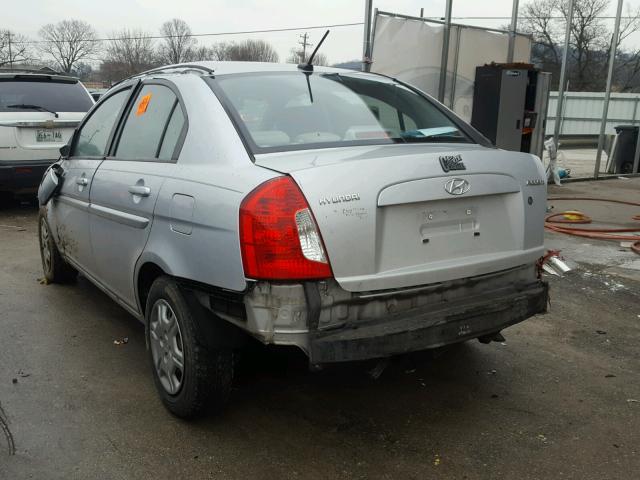 KMHCN46C19U305953 - 2009 HYUNDAI ACCENT GLS SILVER photo 3